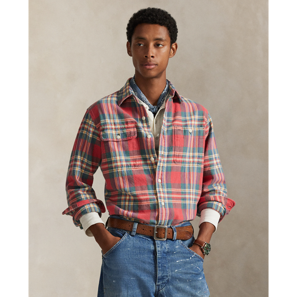 Classic Fit Plaid Flannel Workshirt