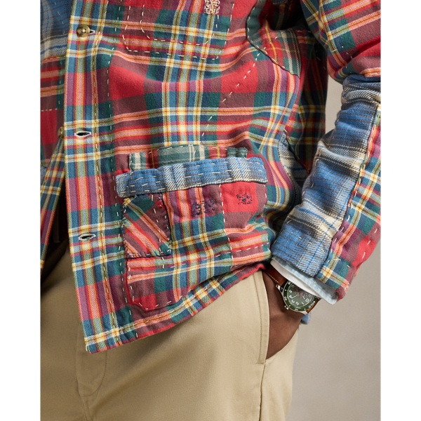 パッチワーク チェック フランネル オーバーシャツ | ラルフ ローレン