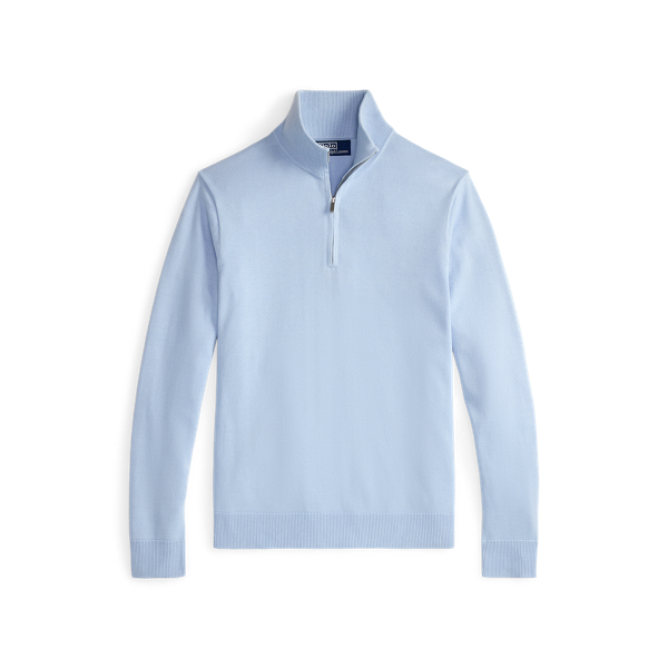 Ice Sea Cotton Quarter-Zip Mockneck Sweater Polo Ralph Lauren 2
