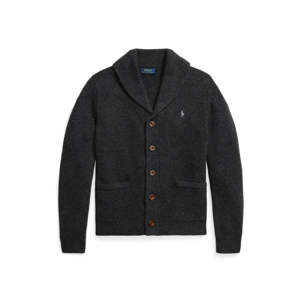 Strickjacke mit Schalkragen