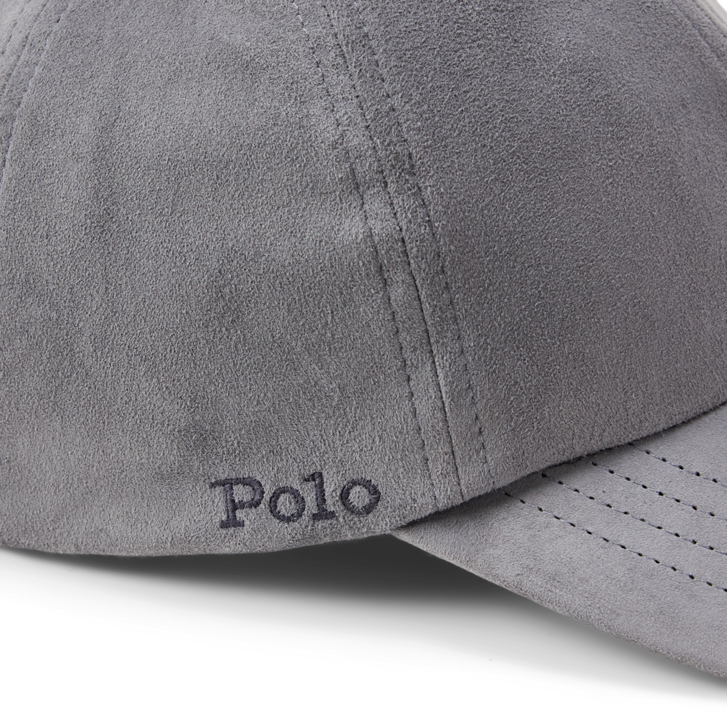 Мужская кепка Ralph Lauren Suede Ball, цвет: Серый — фото 2