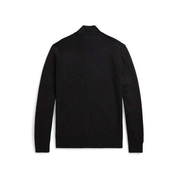Polo Ralph Lauren 리브 니트 코튼 풀 지퍼 스웨터 다크 그래니트 헤더 2