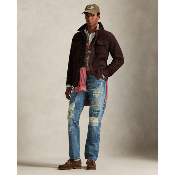 Felted Wool-Blend Overshirt