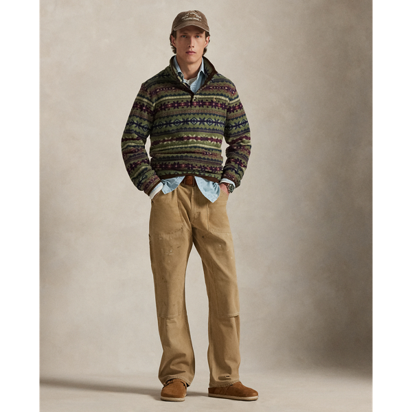Fair Isle–Inspired Fleece Pullover