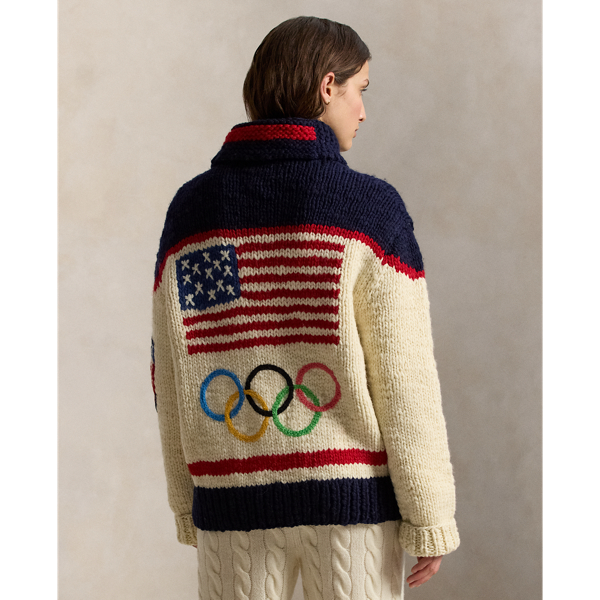 Team USA Wool Shawl Cardigan