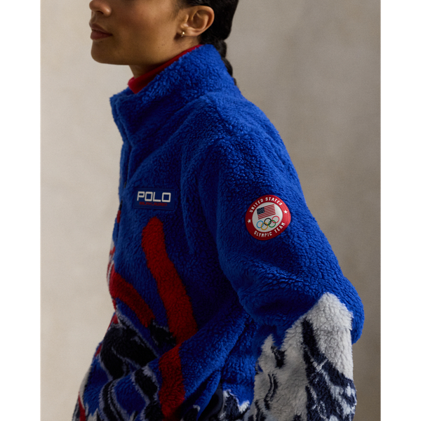 Team USA Pile Fleece Pullover for Men | Ralph Lauren® ES