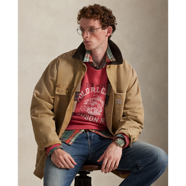 ヴィンテージ フィット フリース グラフィック スウェットシャツ