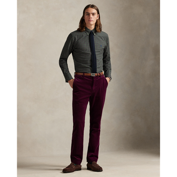 Kariertes Custom-Fit Popelinehemd Polo Ralph Lauren in Braun/Kiefer multi 4