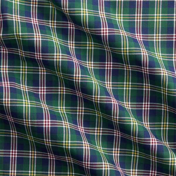 Kariertes Custom-Fit Popelinehemd