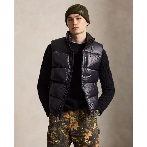 Polo Black Glossy The Gorham Glossed Down Vest Polo Ralph Lauren 1