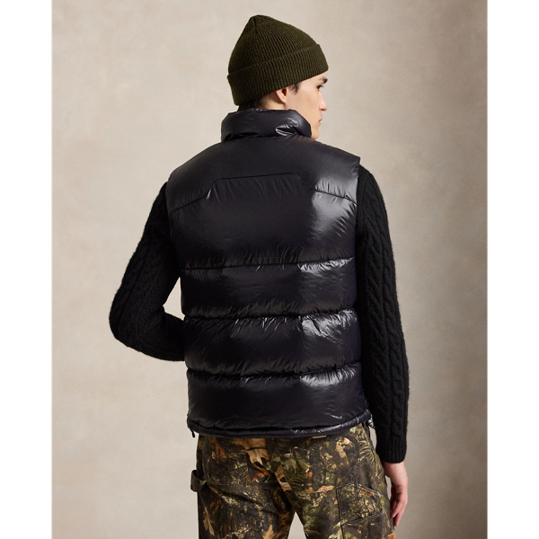 Polo Black Glossy The Gorham Glossed Down Vest Polo Ralph Lauren 5