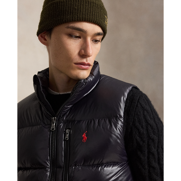 Polo Black Glossy The Gorham Glossed Down Vest Polo Ralph Lauren 6