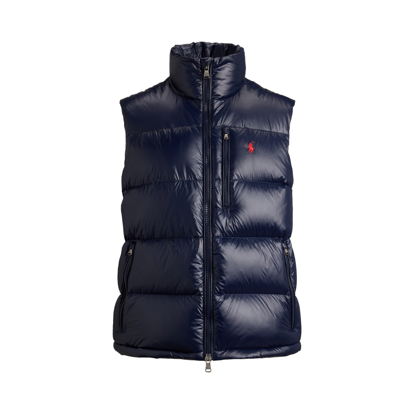 Мужской жилет Ralph Lauren The Gorham Glossed Down, цвет: Тёмно-синий — фото 5