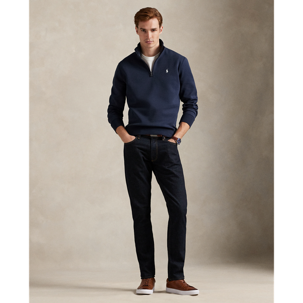 Double-Knit Quarter-Zip Pullover