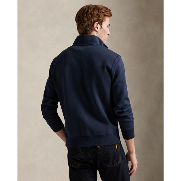 Double-Knit Quarter-Zip Pullover