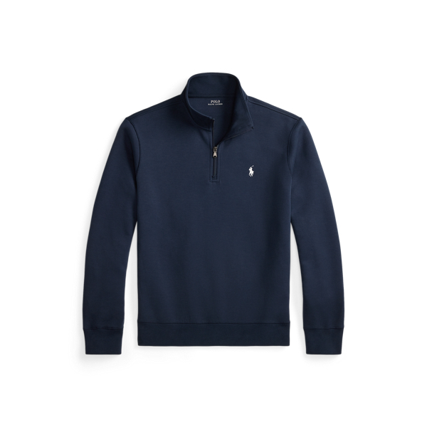 Double-Knit Quarter-Zip Pullover