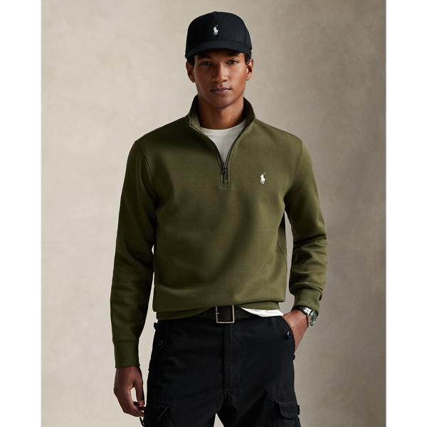 Pull quart de zip en maille double
