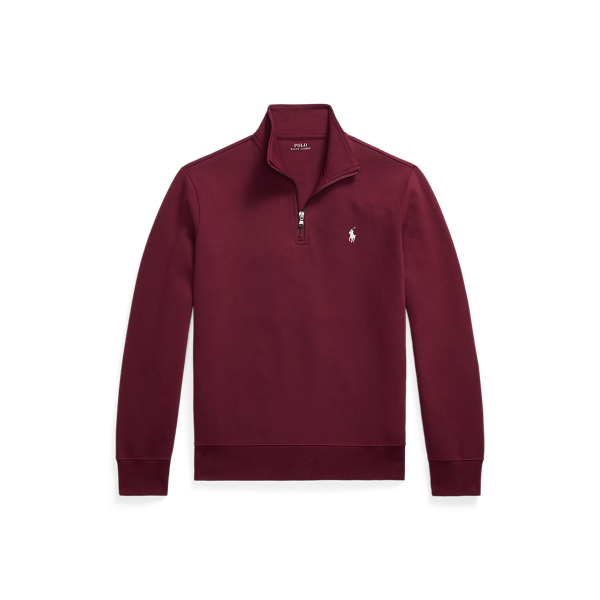 Double-Knit Quarter-Zip Pullover