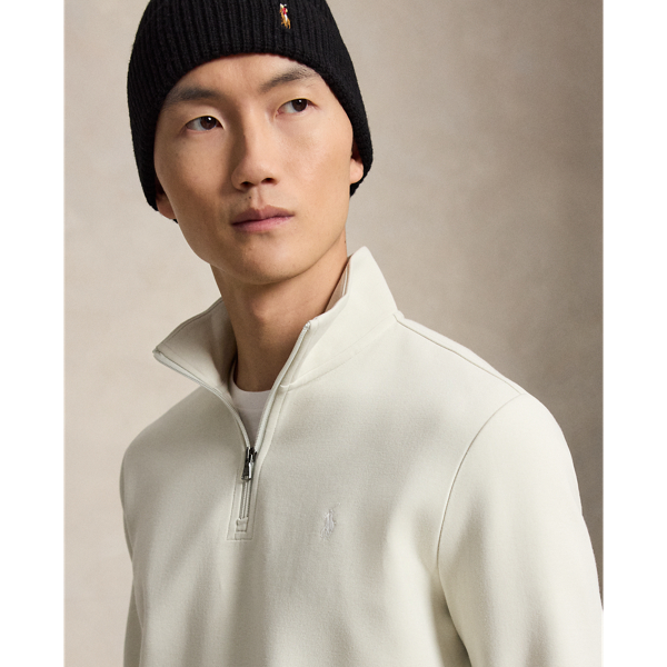 Double-Knit Quarter-Zip Pullover