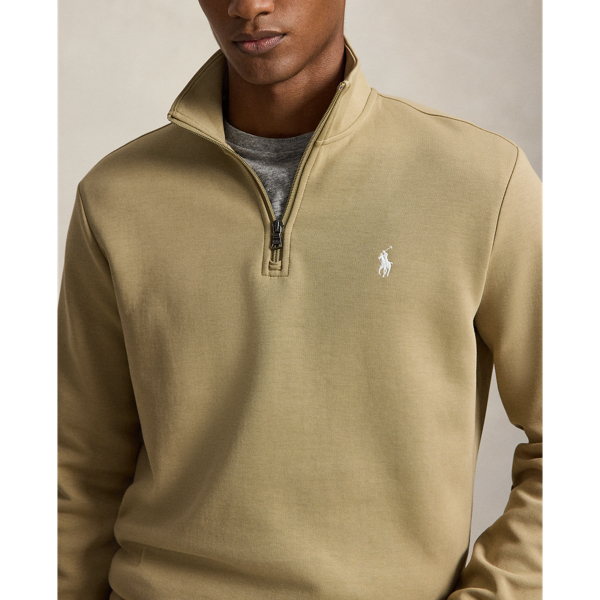 Double-Knit Quarter-Zip Pullover for Men | Ralph Lauren® PL