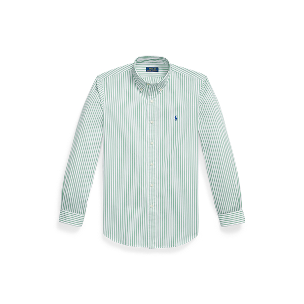 White Seafoam Custom Fit Striped Poplin Shirt Polo Ralph Lauren 2