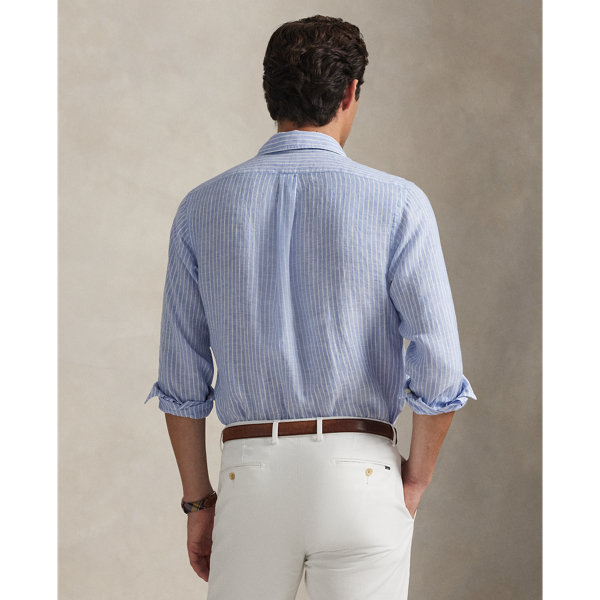 Custom Fit Striped Linen Shirt