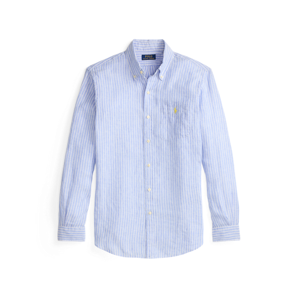 Custom Fit Striped Linen Shirt