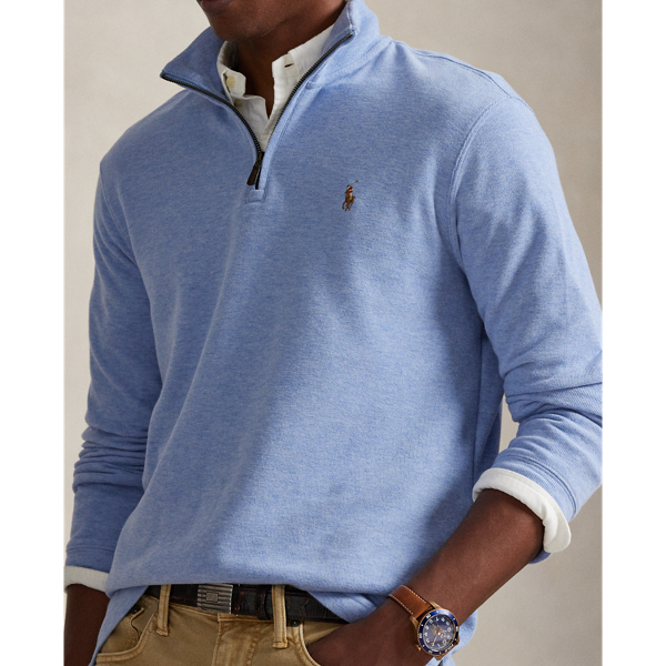 Jersey Estate-Rib con cremallera corta Polo Ralph Lauren en Jaspeado isla 6
