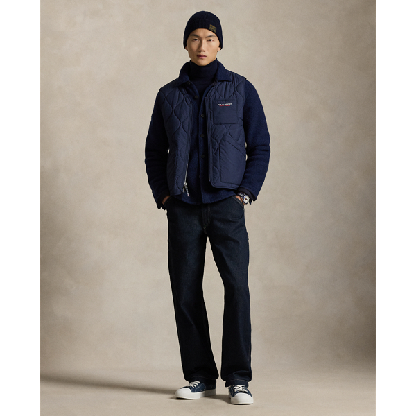 ジャケット・アウター Polo by Ralph Lauren navy vest Wool Down Vest