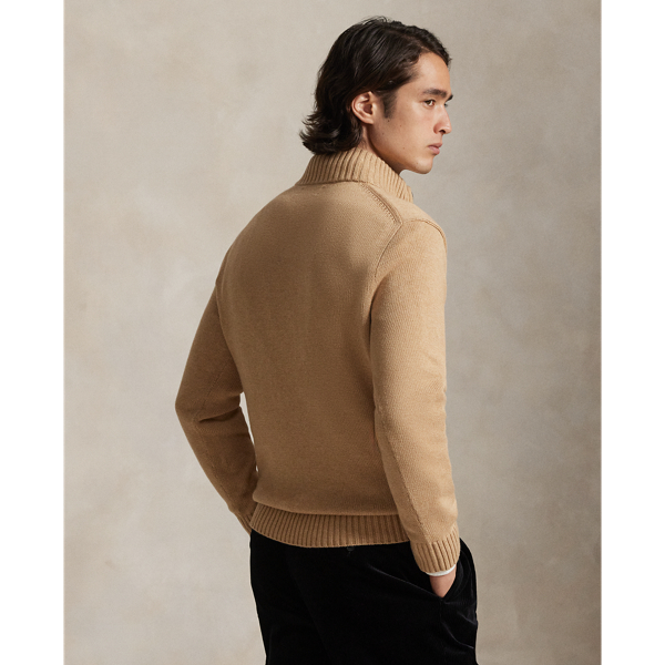 Cotton Quarter-Zip Sweater