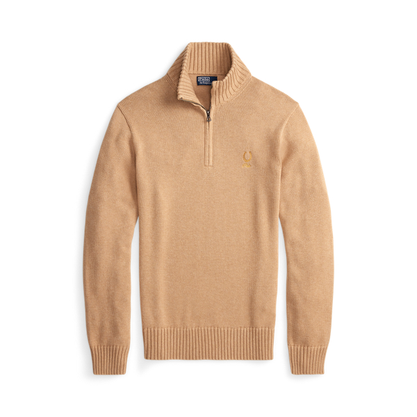 Cotton Quarter-Zip Sweater