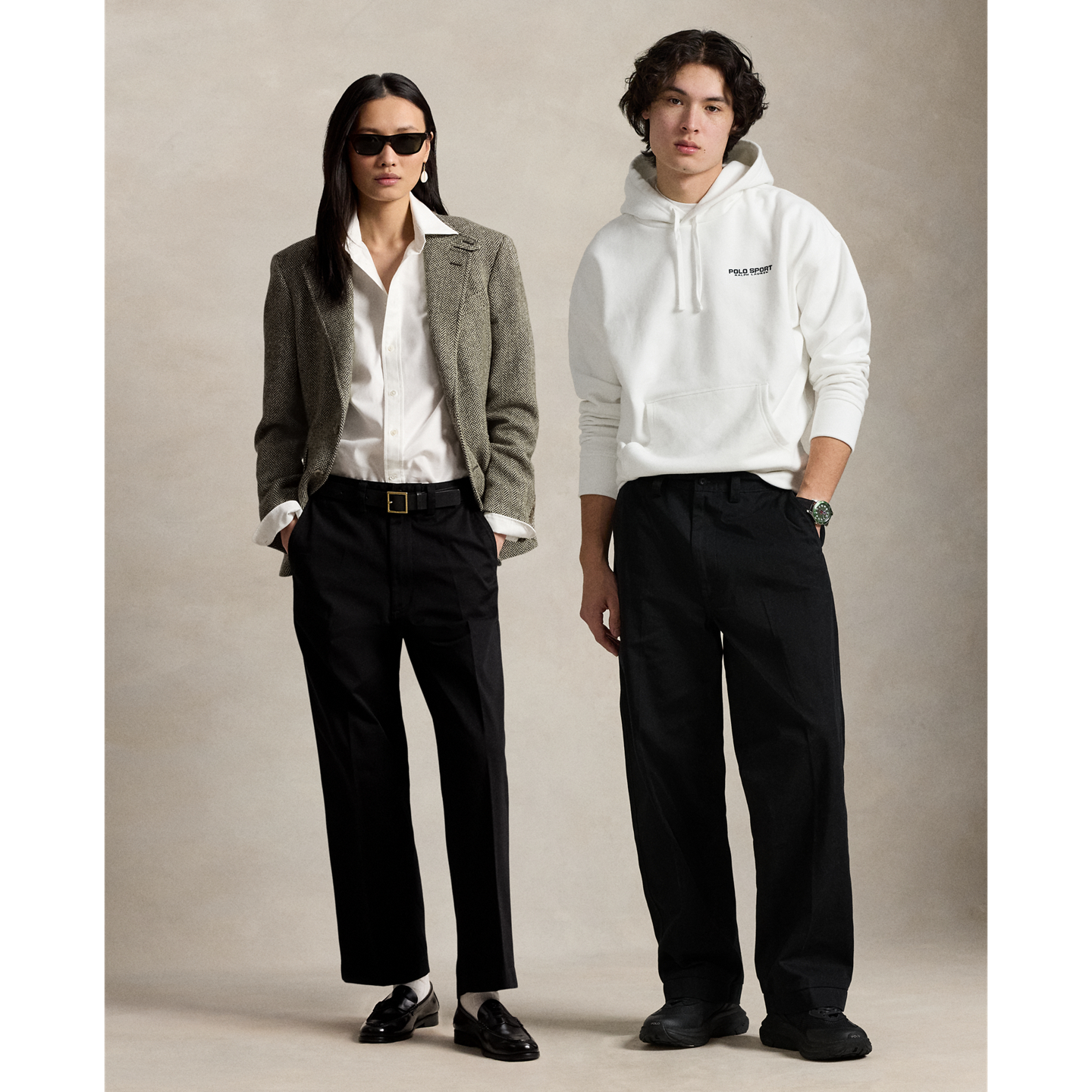 Мужские брюки Ralph Lauren Burroughs Relaxed Fit Polo Sport, цвет: Чёрный — фото 5