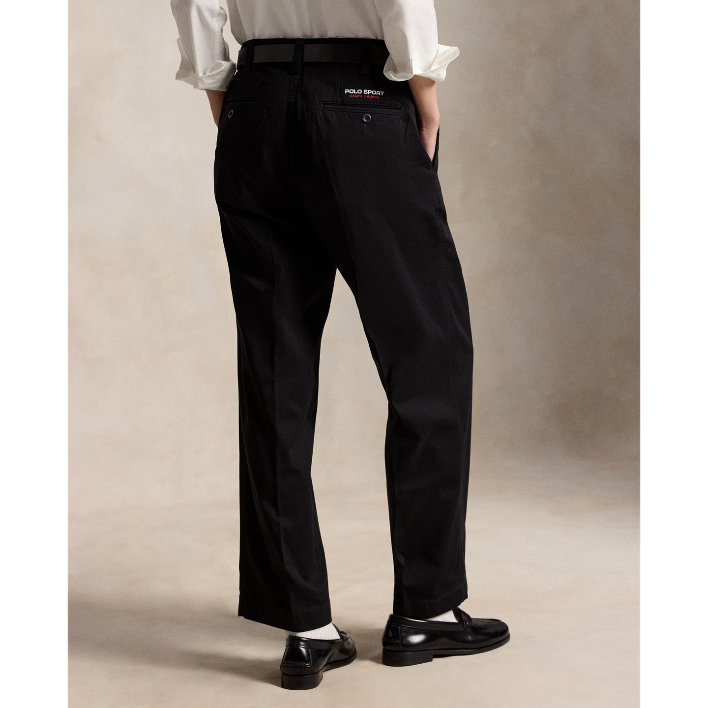 Мужские брюки Ralph Lauren Burroughs Relaxed Fit Polo Sport, цвет: Чёрный — фото 4