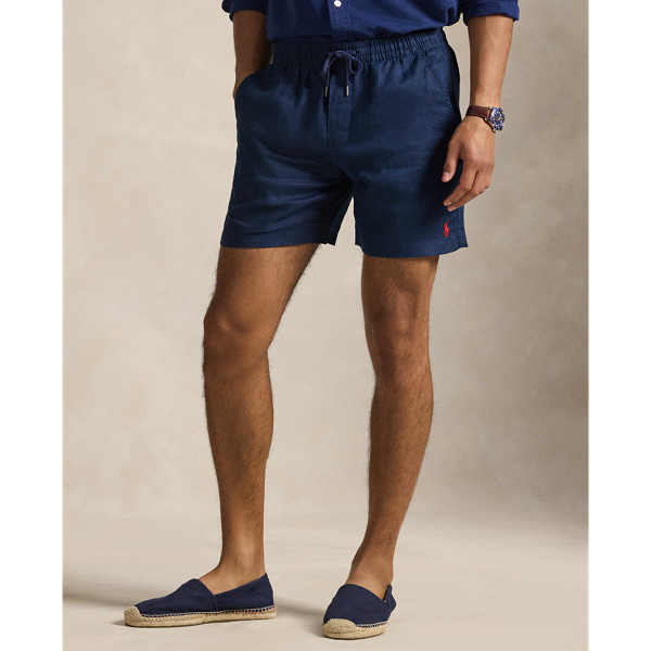 Newport Navy 6-Inch Polo Prepster Linen Short Polo Ralph Lauren 4