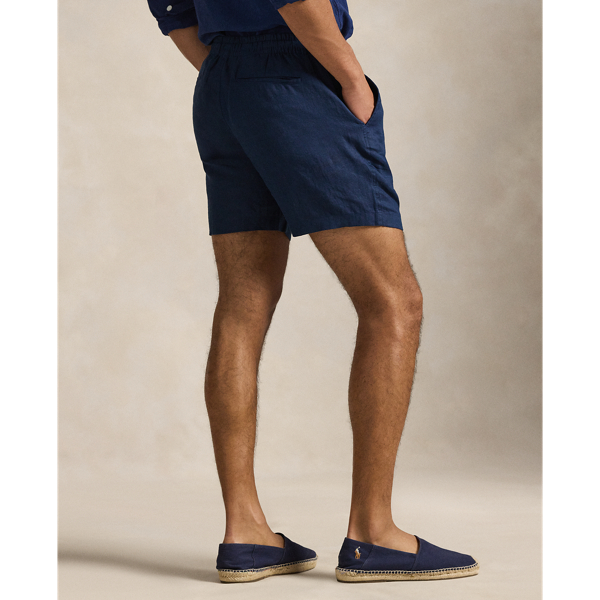 Newport Navy 6-Inch Polo Prepster Linen Short Polo Ralph Lauren 5