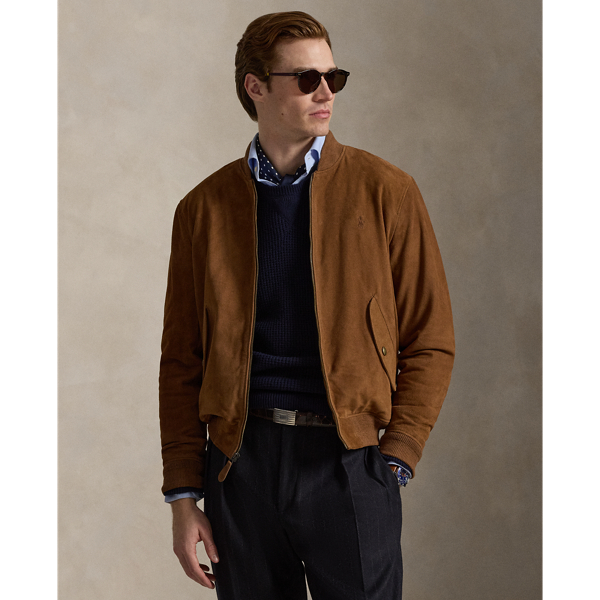 Fliegerjacke aus Wildleder