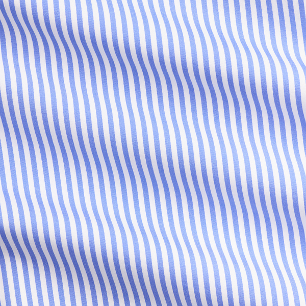 Blue/White Classic Fit Striped Poplin Shirt Polo Ralph Lauren 6