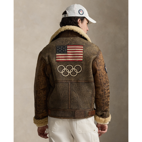 Team USA Shearling Jacket - thumbnail 4