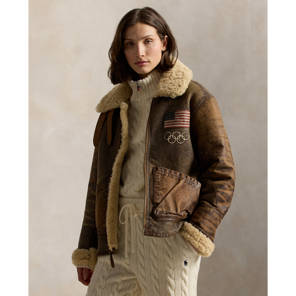 Team USA Shearling Jacket - thumbnail 5