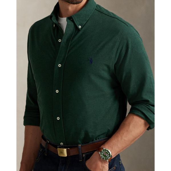 Featherweight Piqué-Hemd Big & Tall in Scotch Pine Heather/c7988 6