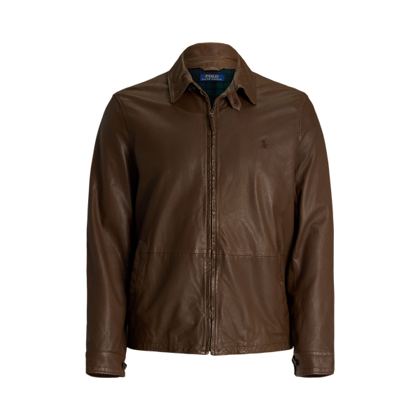 Polo jacket leather best sale