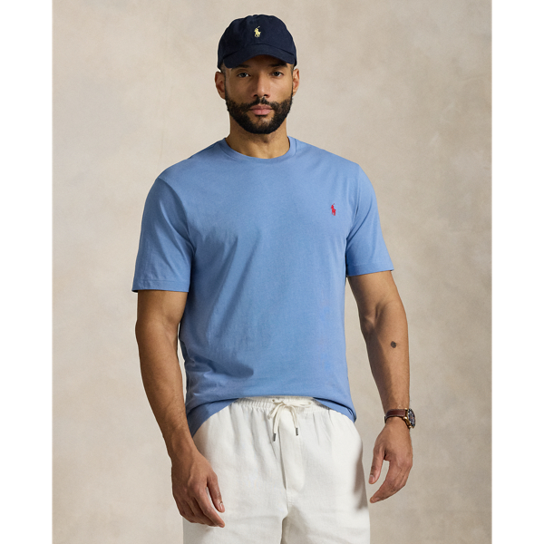 Campus Blue Rundhals-T-Shirt aus Jersey Big & Tall 1