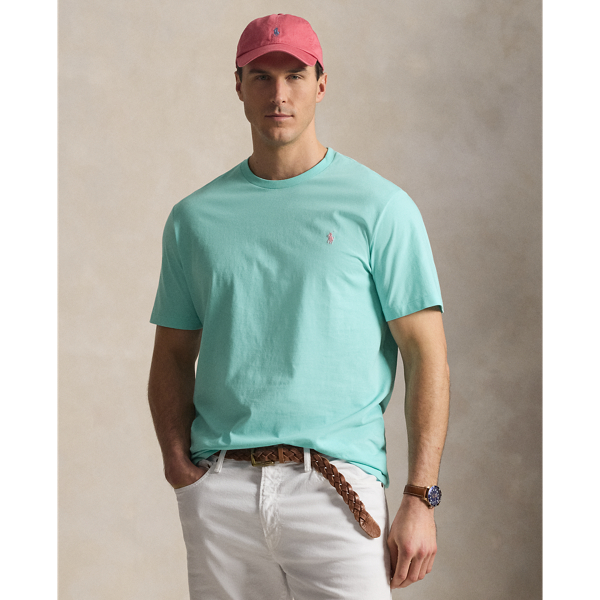 New Aqua Jersey Crewneck T-Shirt Big & Tall 1
