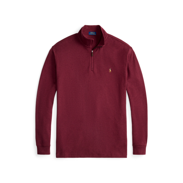 Rippenpullover mit Viertelreißverschluss