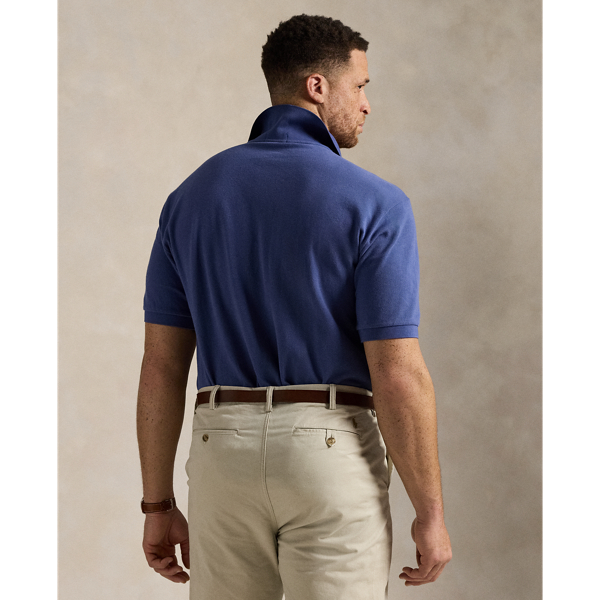 Earth Blue The Iconic Mesh Polo Shirt Big & Tall 5