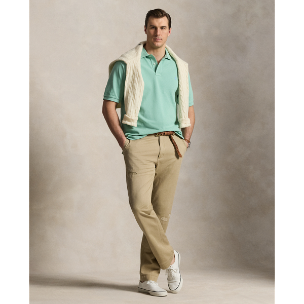 Celadon The Iconic Mesh Polo Shirt Big & Tall 4