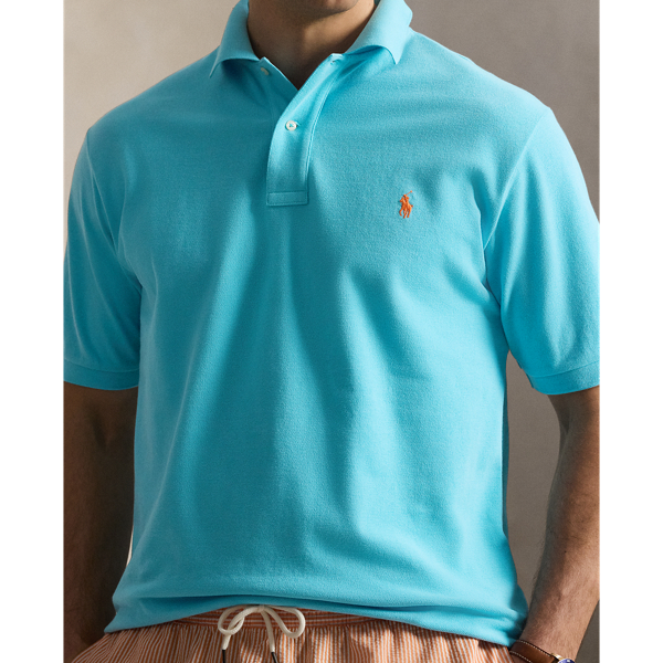 Perfect Turquoise The Iconic Mesh Polo Shirt Big & Tall 6
