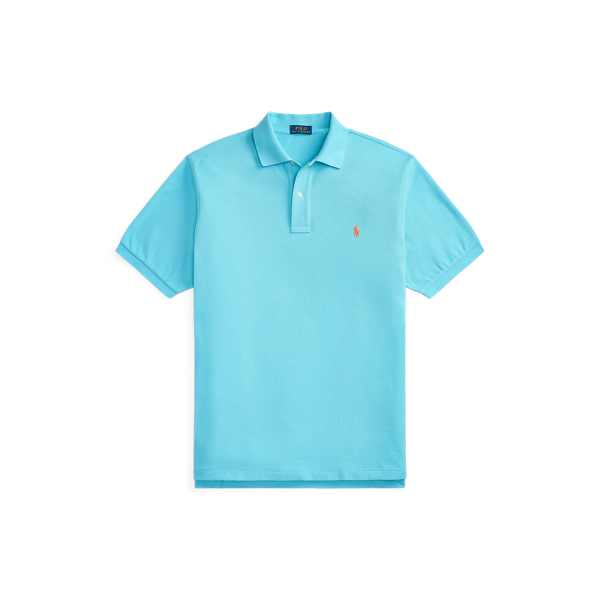 Perfect Turquoise The Iconic Mesh Polo Shirt Big & Tall 2