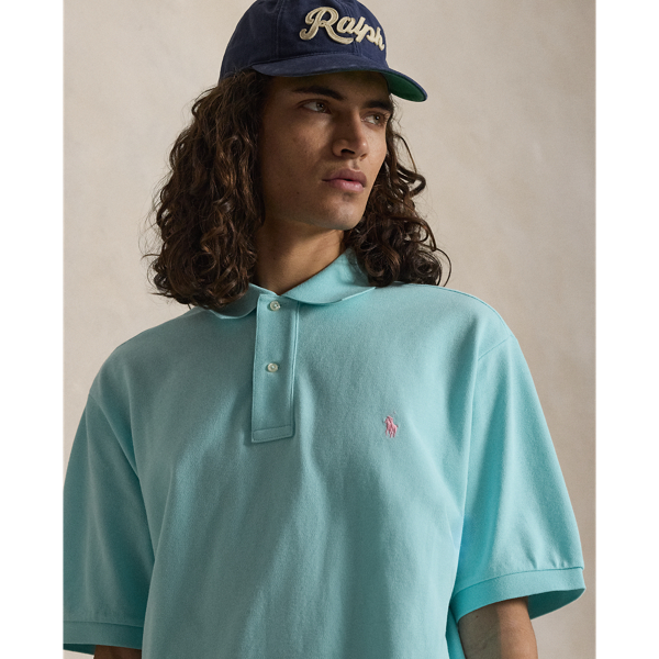 New Aqua The Iconic Mesh Polo Shirt Big & Tall 6