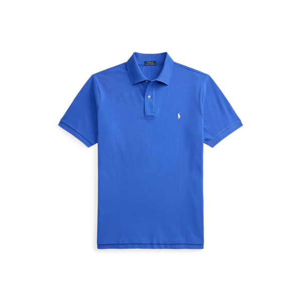 New Iris Blue The Iconic Mesh Polo Shirt Big & Tall 2